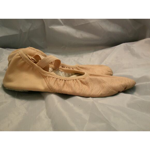Dance Ballet Shoes Danz N Motion Adult 8W Leather Cross Straps Split Sole - Picture 5 of 5